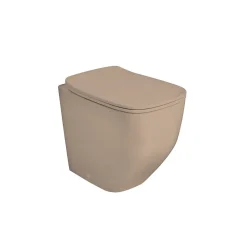 Kiamami Valentina Paire De Toilettes À Bidet Et À Chasse D'eau En Céramique Sable Mat
