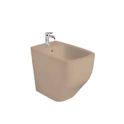 Kiamami Valentina Paire De Toilettes À Bidet Et À Chasse D'eau En Céramique Sable Mat