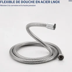 Colonne De Douche Hydromassante|Homelody Panneau de douche Chromé en Laiton 4 en 1 Colonne de Douche Hydromassante Murale Système de Douche Multifonctionnel