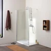 Paroi De Douche| Panneau de douche fixe en verre clair 8 mm - walk in