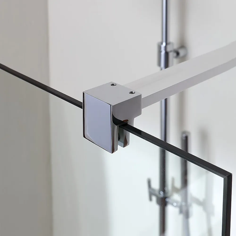 Paroi De Douche| Panneau de douche fixe en verre clair 8 mm - walk in