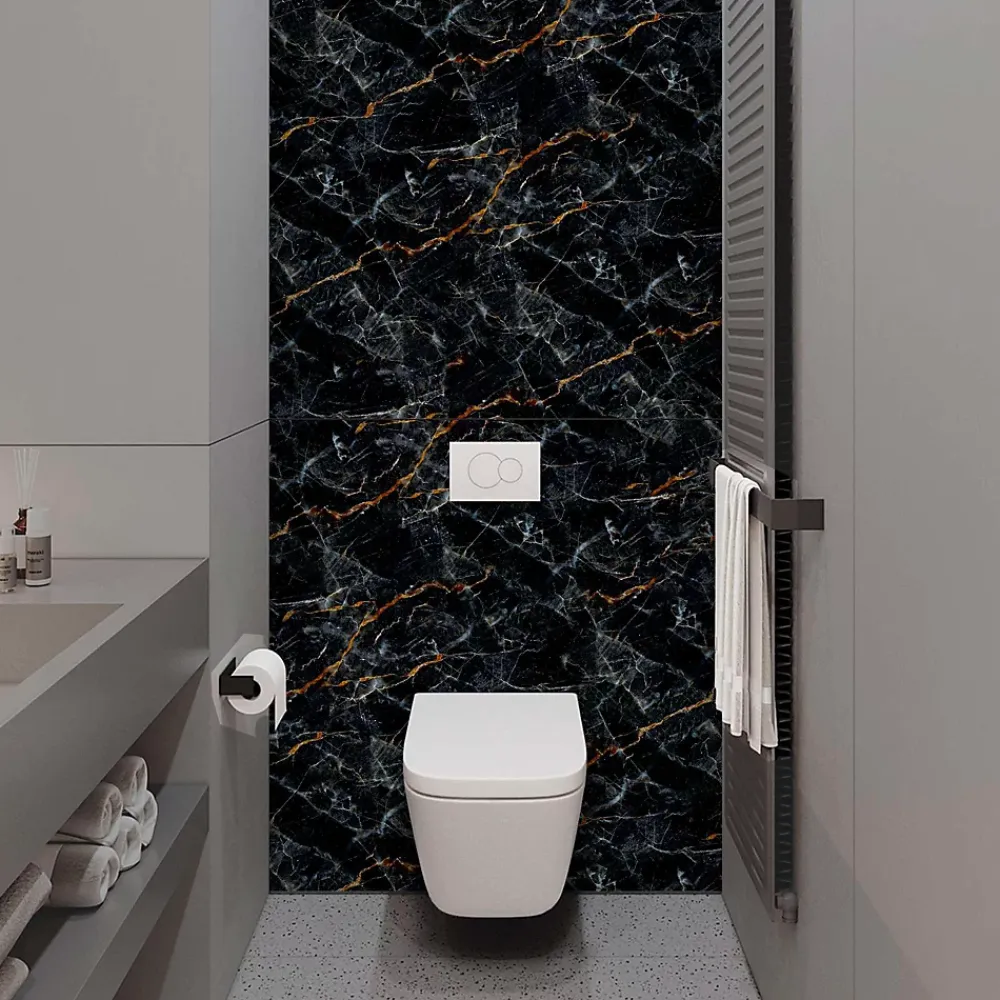 Kobert-in Panneau d'habillage pour bâti,support WC suspendu, 1200x1200x4 mm, finition Marbre, Promise KOBERT,IN
