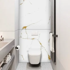 Kobert-in Panneau d'habillage pour bâti,support WC suspendu, 1200x1200x4 mm, finition Marbre Or, Calacatta Gold KOBERT,IN