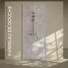 Panneau Mural De Salle De Bains|Mon Marché Déco Panneau Douche PVC Béton - L. 240 x l. 100 x ép. 1 cm