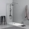 Paroi De Douche| Panneau fixe pour porte de douche cm 100 verre clair 6 mm - walk in