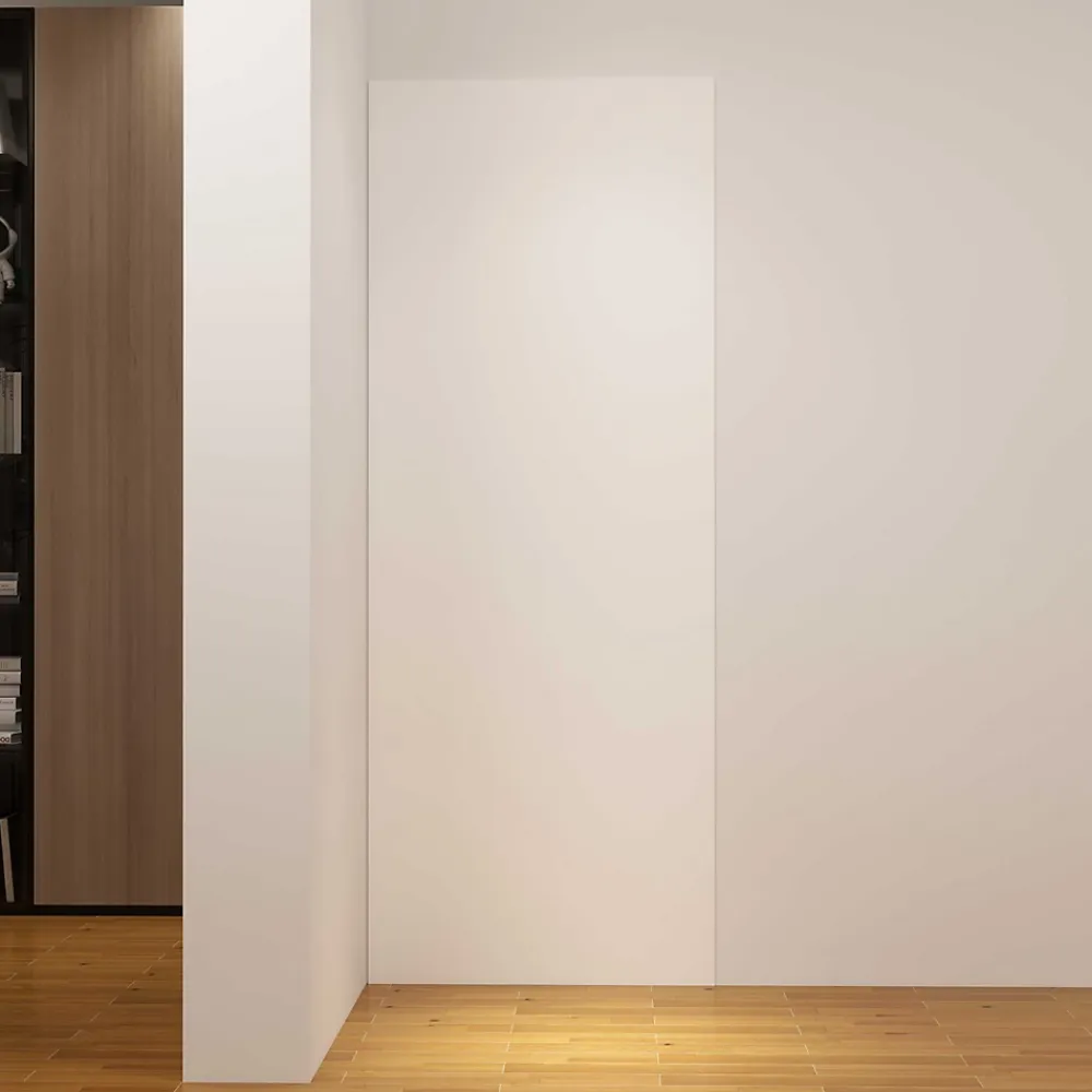 AICA Sanitaire Panneau mural de douche Blanc 100 x 210 cm mural aluminium - Étanche, durable et facile à nettoyer