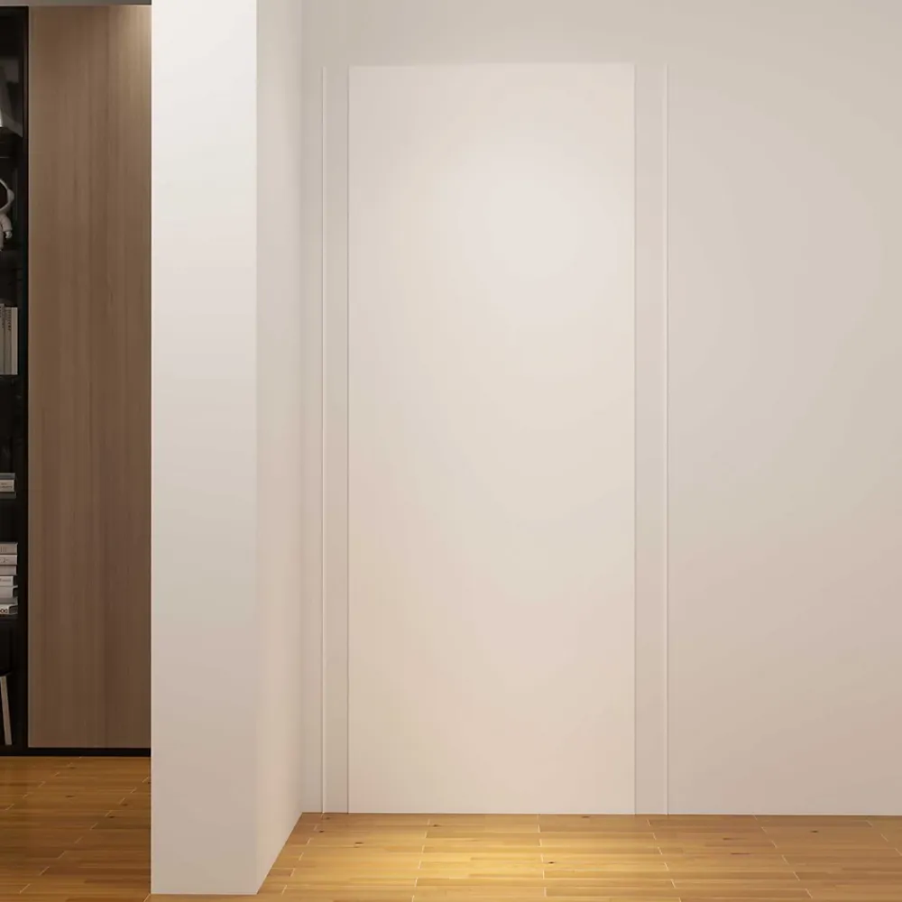 Panneau Mural De Salle De Bains|AICA Sanitaire Panneau mural de douche Blanc 80 x 210 cm mural aluminium avec 1 profile - Étanche, durable et facile à nettoyer