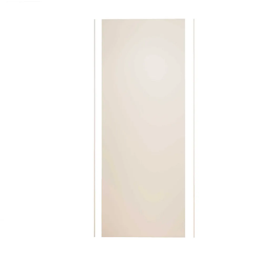 AICA Sanitaire Panneau mural de douche Ivoire 90 x 210 cm mural aluminium avec 1 profile - Étanche, durable et facile à nettoyer