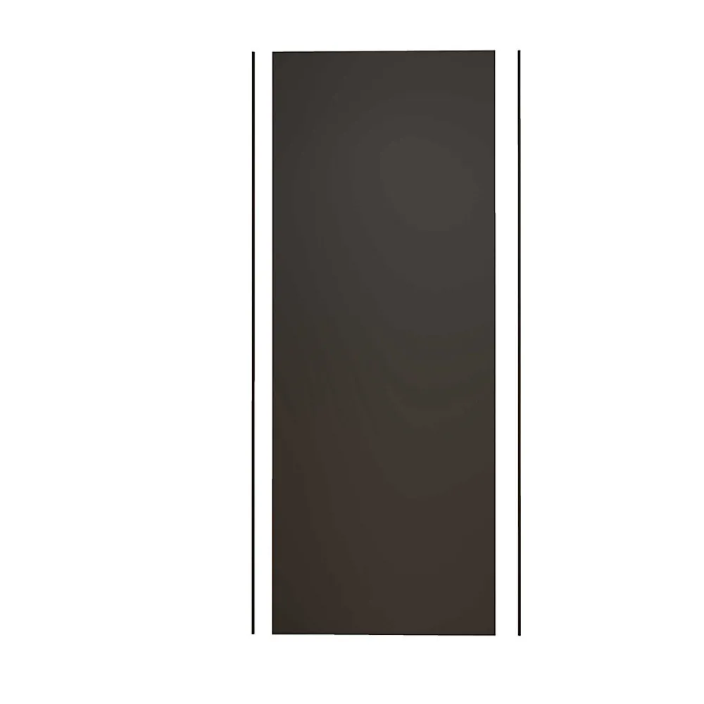 Panneau Mural De Salle De Bains|AICA Sanitaire Panneau mural de douche Noir 90 x 210 cm mural aluminium avec 1 profile - Étanche, durable et facile à nettoyer