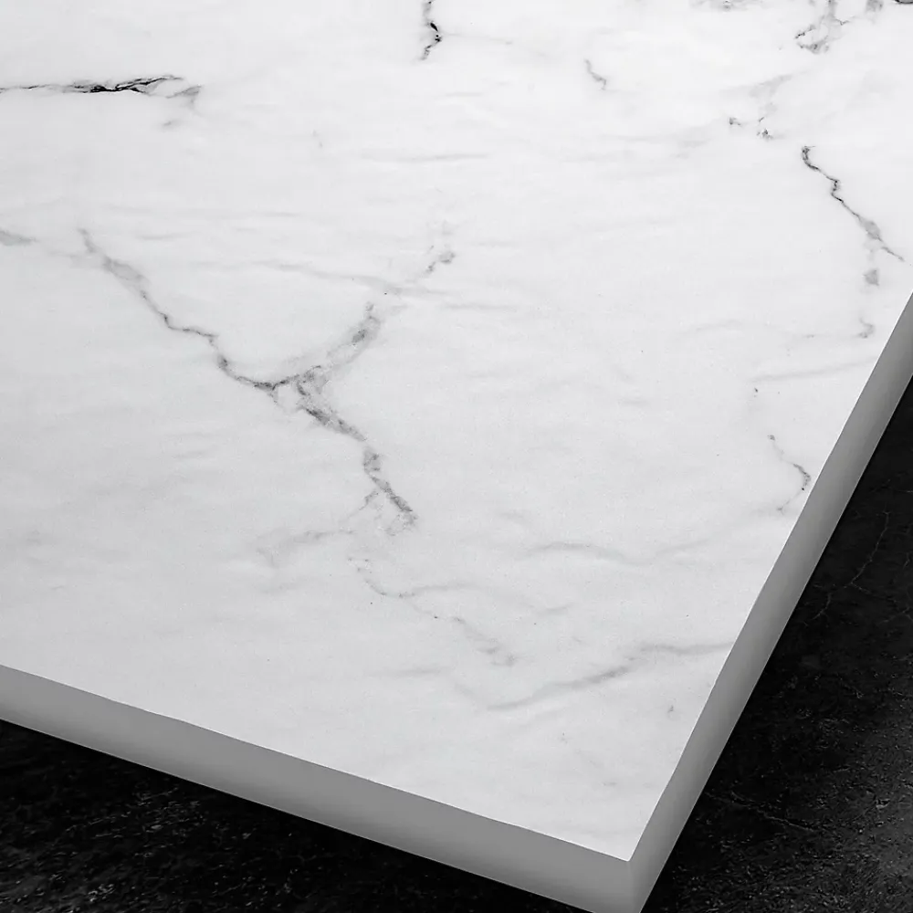 Autres Panneau mural de douche resine effet marbre blanc 250x100 cm Natte d'etancheite periferique integree