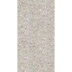 Schulte Panneau mural de salle de bains l.100 x H.255 cm, effet terrazzo greige, DécoDesign Softtouch