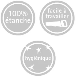 Panneau Mural De Salle De Bains|Schulte Panneau mural de salle de bains l.100 x H.210 cm, effet marbre beige, DécoDesign Softtouch