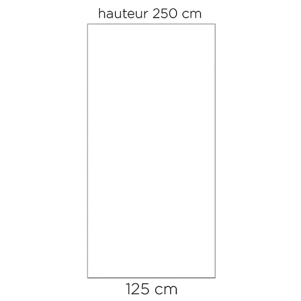 Kinedo Panneau mural de salle de bain - Kinewall Design - - Blanc satiné - 125x250 cm