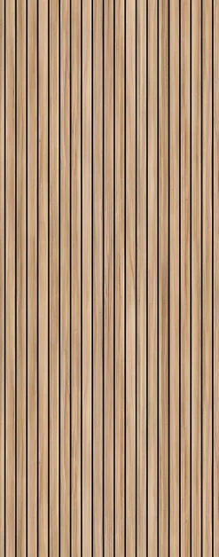 Schulte Panneau mural de salle de bains l.100 x H.255 cm, effet tasseaux bois chêne vertical, DécoDesign Japandi