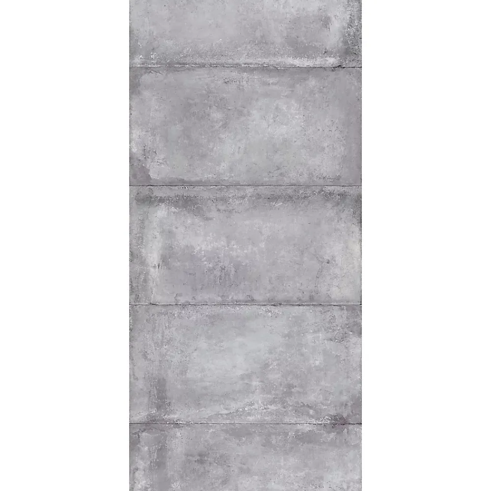 Panneau Mural De Salle De Bains|Schulte Panneau mural de salle de bains l.100 x H.210 cm, effet béton gris, DécoDesign