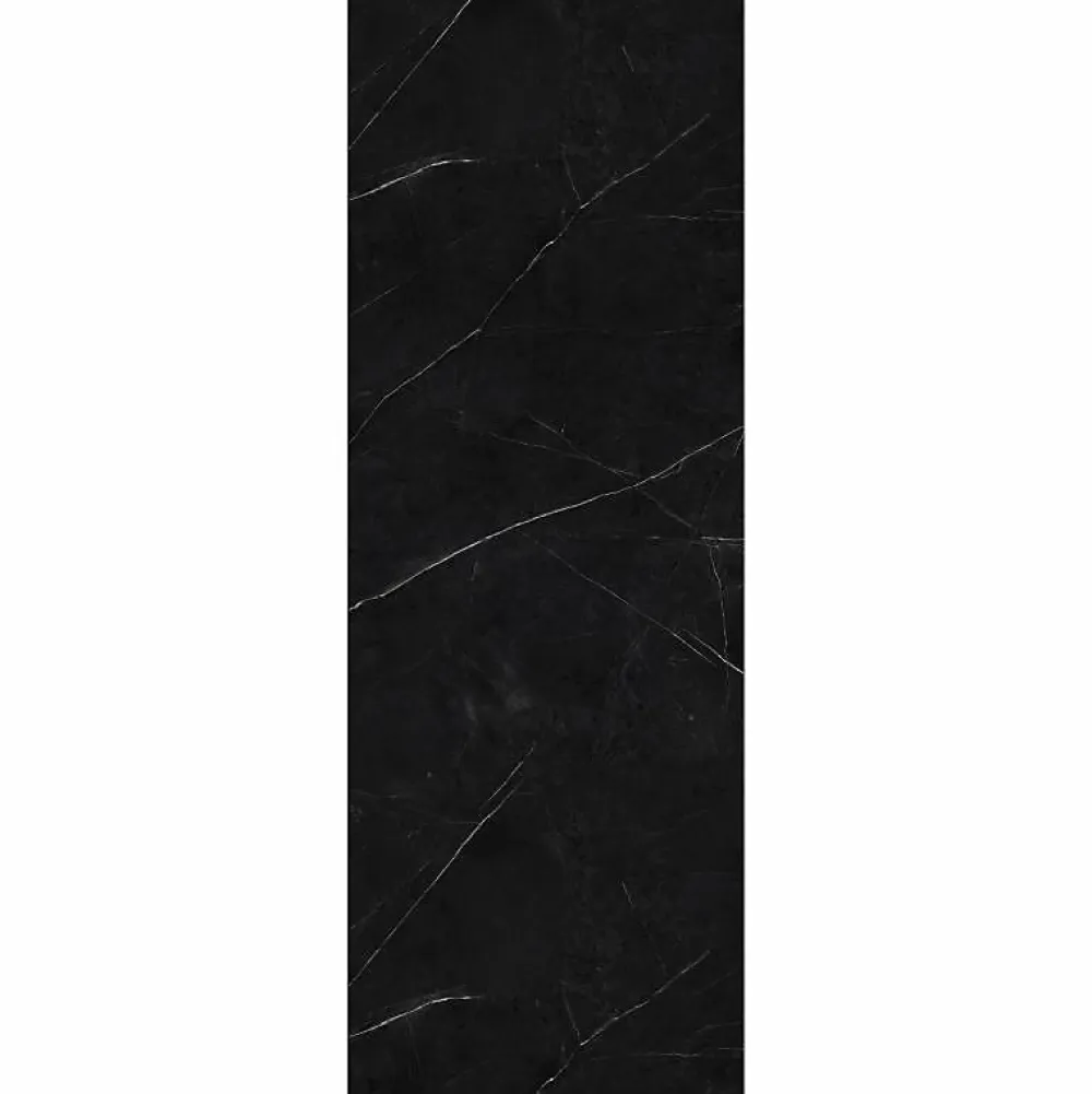 Decoon Panneau Mural Douche SPC/PVC Décor Marbre Noir satiné - 90x260cm - 2,34M²