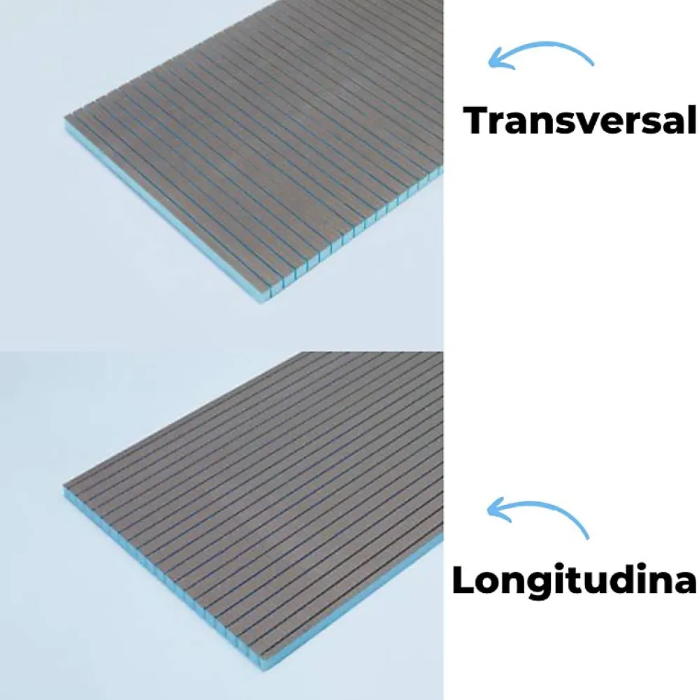 Wedi Panneaux de construction Construct, formes rondes transveral 250 x 60 x 3 cm