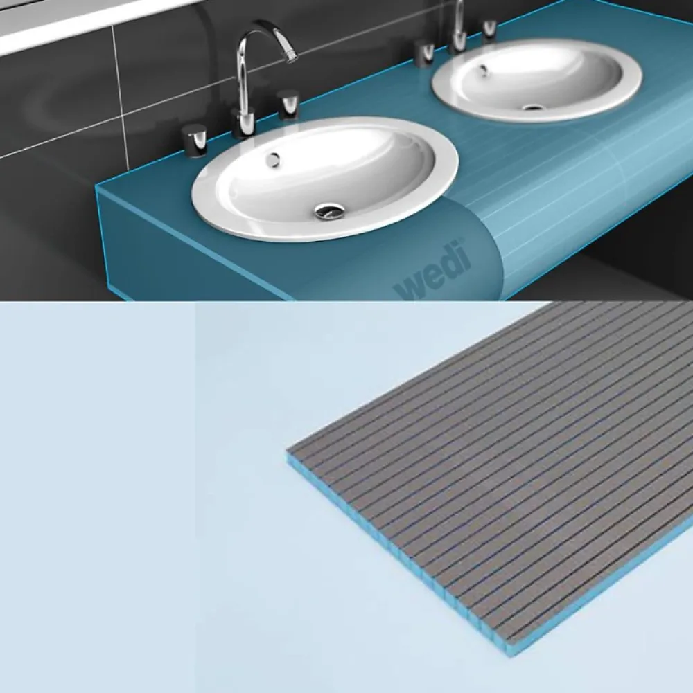 Wedi Panneaux de construction Construct, formes rondes transveral 250 x 60 x 3 cm