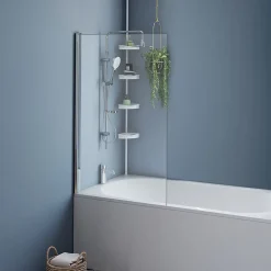 Pare-Baignoire|IDMarket Pare baignoire 1 volet 70x120 cm avec profilé en aluminium argenté