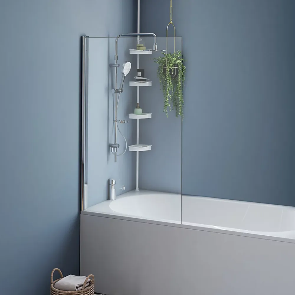 Pare-Baignoire|IDMarket Pare baignoire 1 volet 70x120 cm avec profilé en aluminium argenté