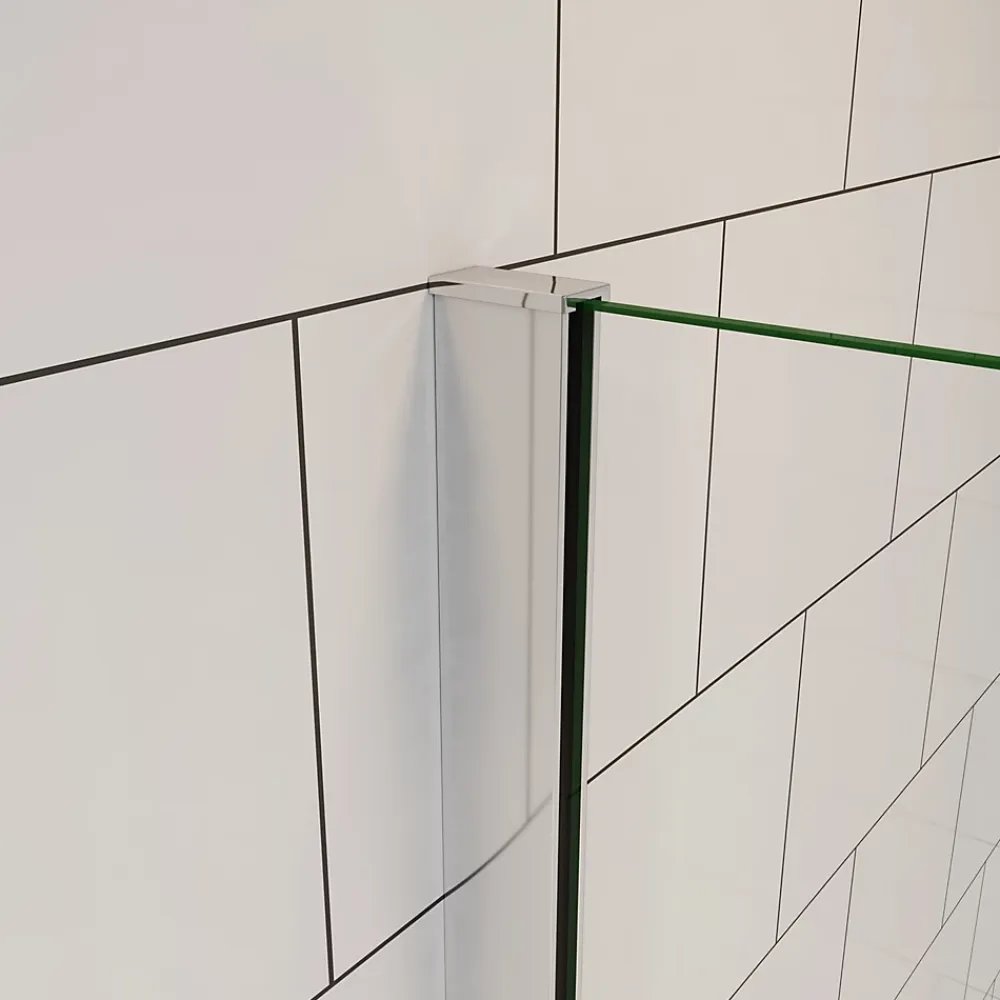 Pare-Baignoire|AICA Sanitaire pare baignoire Argent 70x130cm,paroi fixée,5mm verre anticalcaire,style industriel et Installation réversible