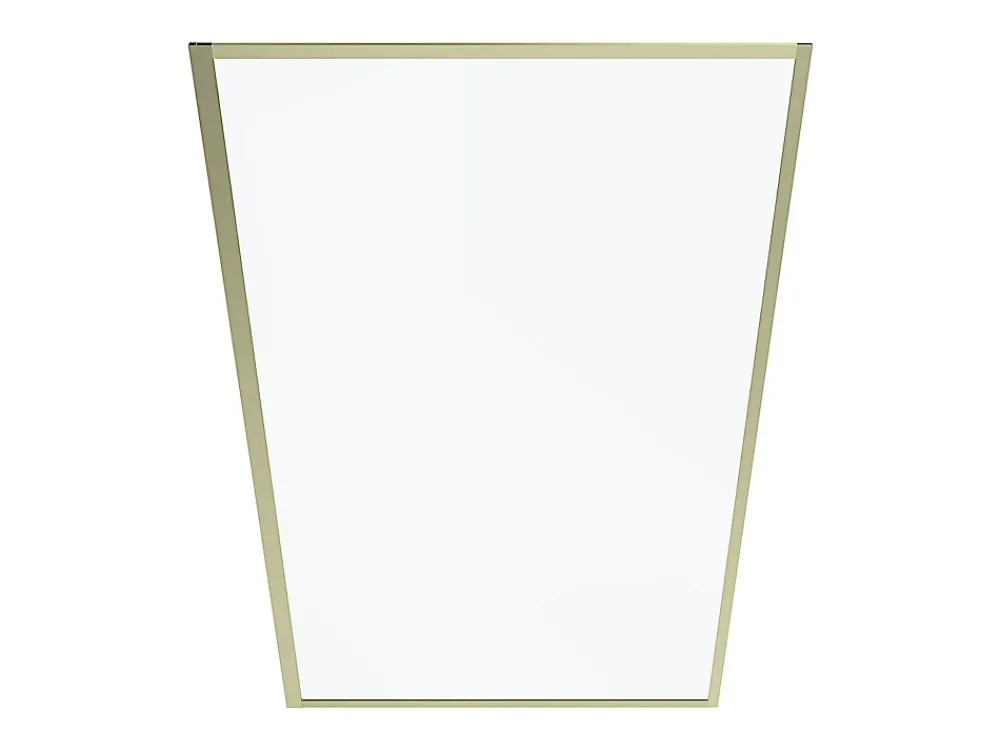 Vente-unique Pare baignoire doré style art déco - 80 x 140 cm - Verre trempé - BRADENTON