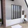 Galedo Pare baignoire Five 5 volets pivotants noir 143 x 125cm