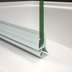 AICA Sanitaire Pare baignoire L.100 x H.140cm pivotant à 180 avec porte-serviette - 5mm verre sécurit - Installation réversible