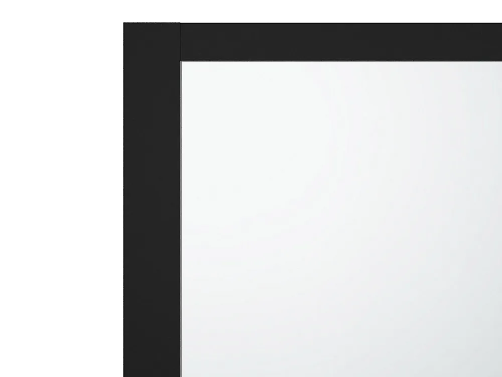 Vente-unique Pare baignoire noir mat style industriel - 80 x 140 cm - Verre trempé - BRADENTON