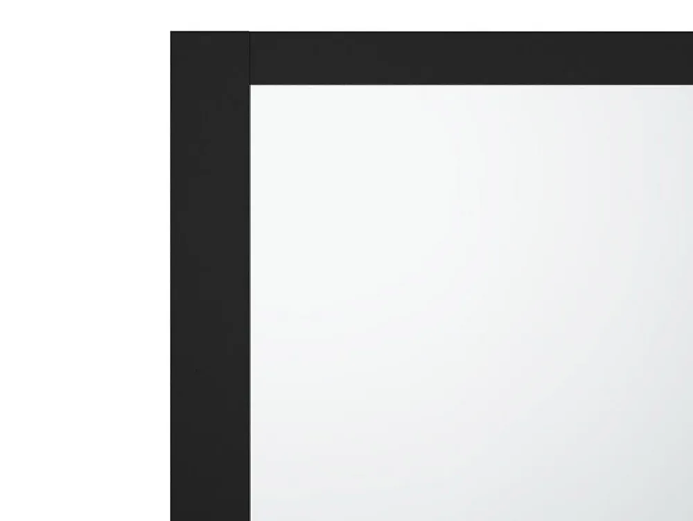 Vente-unique Pare baignoire noir mat style industriel - 80 x 140 cm - Verre trempé - BRADENTON