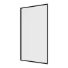 Vente-unique Pare baignoire noir mat style industriel - 70 x 140 cm - Verre trempé - BRADENTON