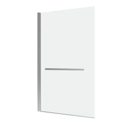 Pare-Baignoire|Aurlane Pare baignoire Pivotant avec Porte-Serviette 85x150cm - Profilé Chrome - Verre 6mm - TSHAPE CHROMED