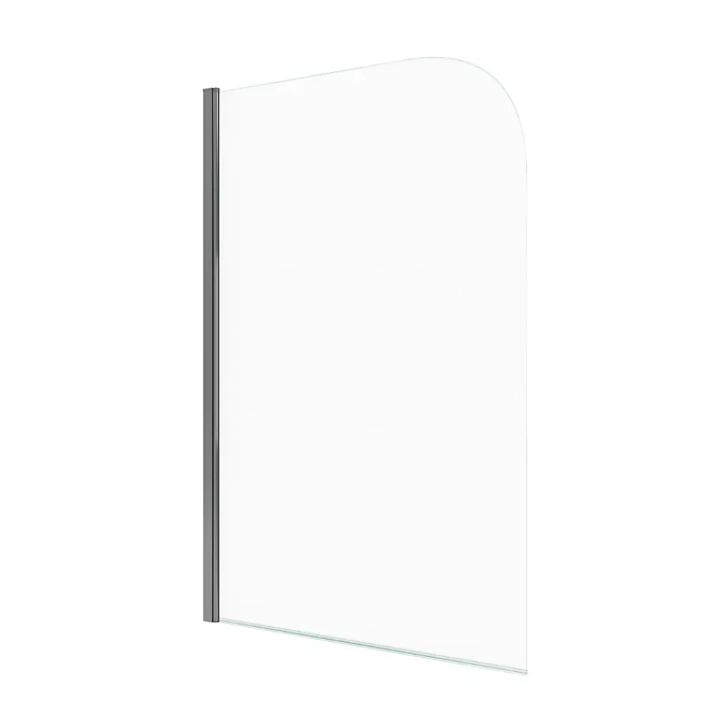 Pare-Baignoire|Aurlane Pare Baignoire Pivotant 130x75cm Profile Aluminium Chrome - VELA CHROME