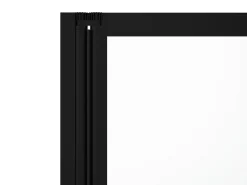 Vente-unique Pare baignoire pliant en métal style atelier - Noir mat - 120 x 140 cm - DISTRICT