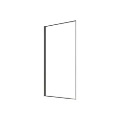 Aurlane Pare Baignoire Rabattable 75x130 cm - Aluminium Gun Metal et Verre Trempé 4 mm