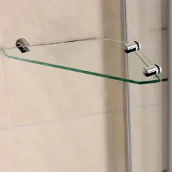 AICA Sanitaire pare baignoire 120x140cm paravent pivotant avec porte-serviette en inox et 2 étagères,5mm verre de sécurit,facile à pose