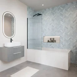 Pare-Baignoire|Aurys Pare bain gauche Raywall noir