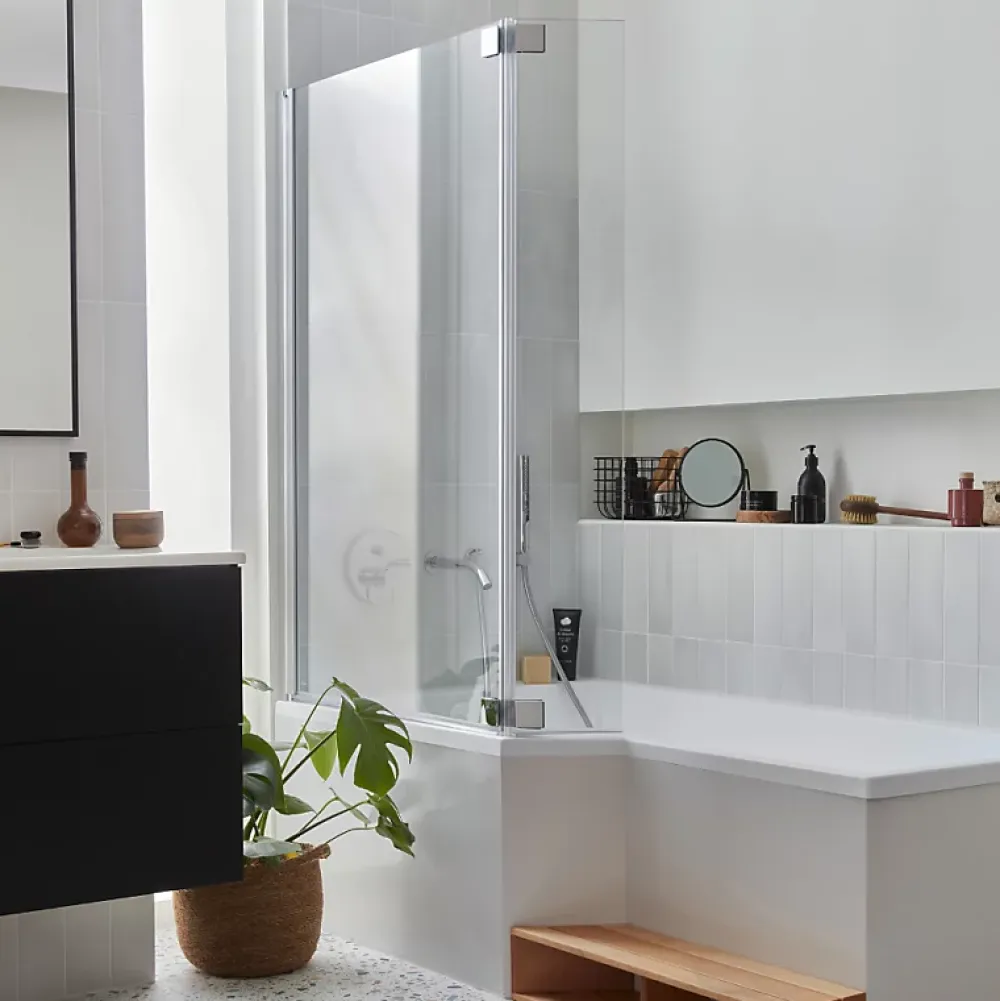 Jacob Delafon Pare bain Neo, 2 volets chromé