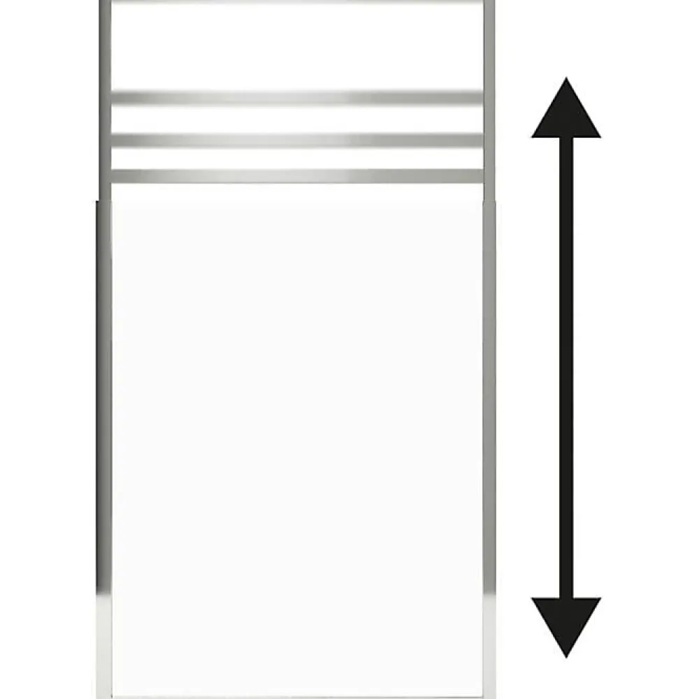 Paroi De Douche|Gelco Pare muret Only Chrome 80 x 110 / 165
