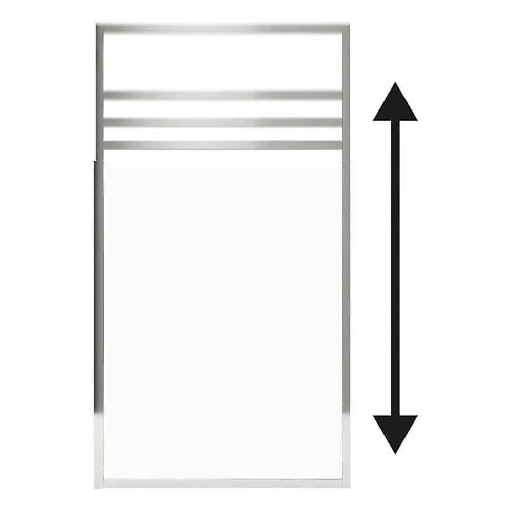 Paroi De Douche|Gelco Pare muret Only Chrome 80 x 110 / 165