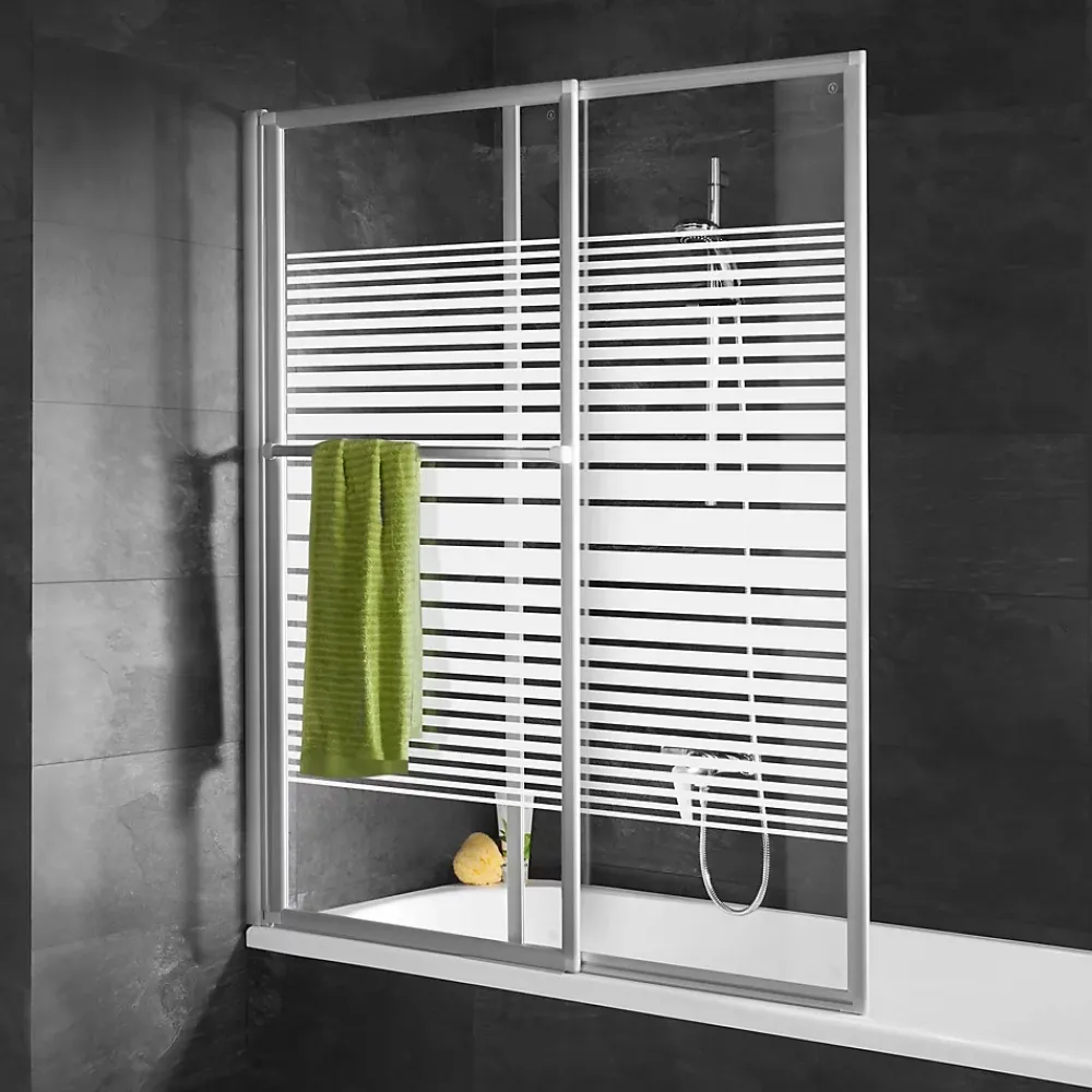 Pare-Baignoire|Schulte Pare-baignoire -70 - 118x140 cm - extensible - écran de baignoire coulissant - verre 3 mm -alu
