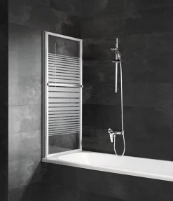 Pare-Baignoire|Schulte Pare-baignoire -70 - 118x140 cm - extensible - écran de baignoire coulissant - verre 3 mm -alu