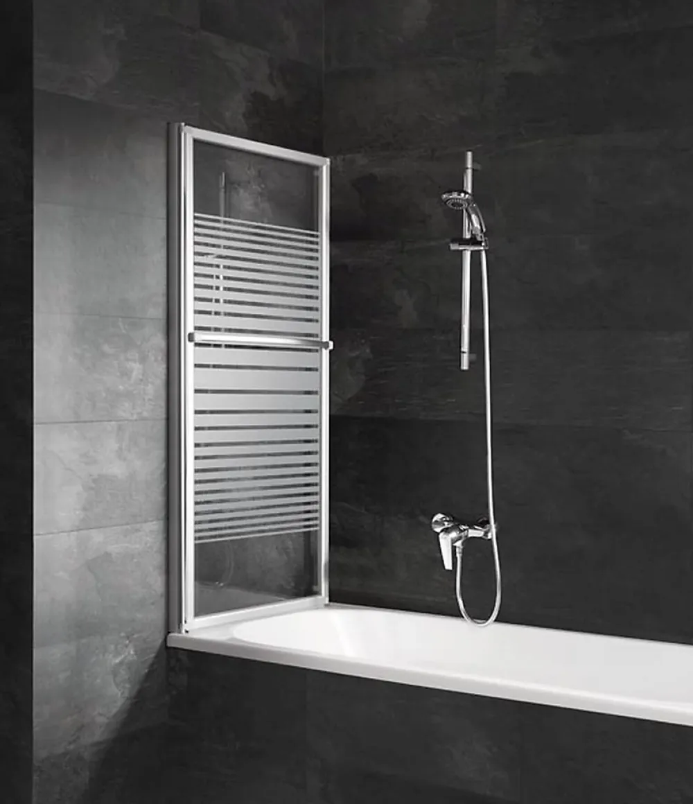Pare-Baignoire|Schulte Pare-baignoire -70 - 118x140 cm - extensible - écran de baignoire coulissant - verre 3 mm -alu