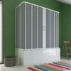 Forte Pare-Baignoire 3 côtés 70x170x70 CM en Pvc accordéon mod. Flex avec ouverture centrale