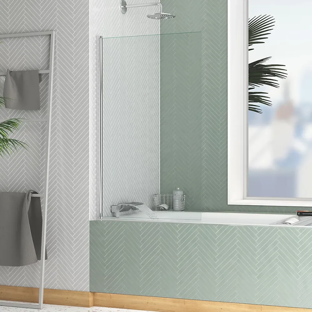Pare-Baignoire|Galedo Pare-baignoire 70 x 120 cm chromé Essentiel