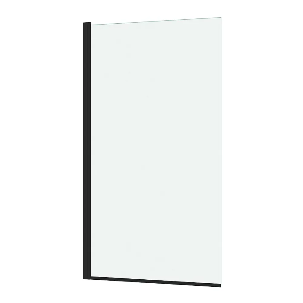 Pare-Baignoire|Galedo Pare-baignoire 130 x 70 cm noir mat Essentiel