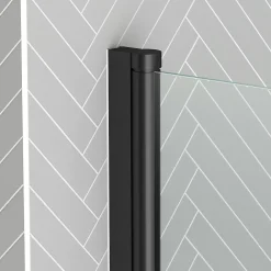 Pare-Baignoire|Galedo Pare-baignoire 130 x 70 cm noir mat Essentiel