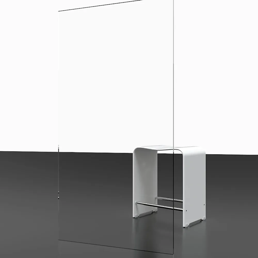 Pare-Baignoire|Schulte Pare-baignoire 80 x 140 cm, , paroi de baignoire 1 volet pivotant, verre transparent anticalcaire, gun metal