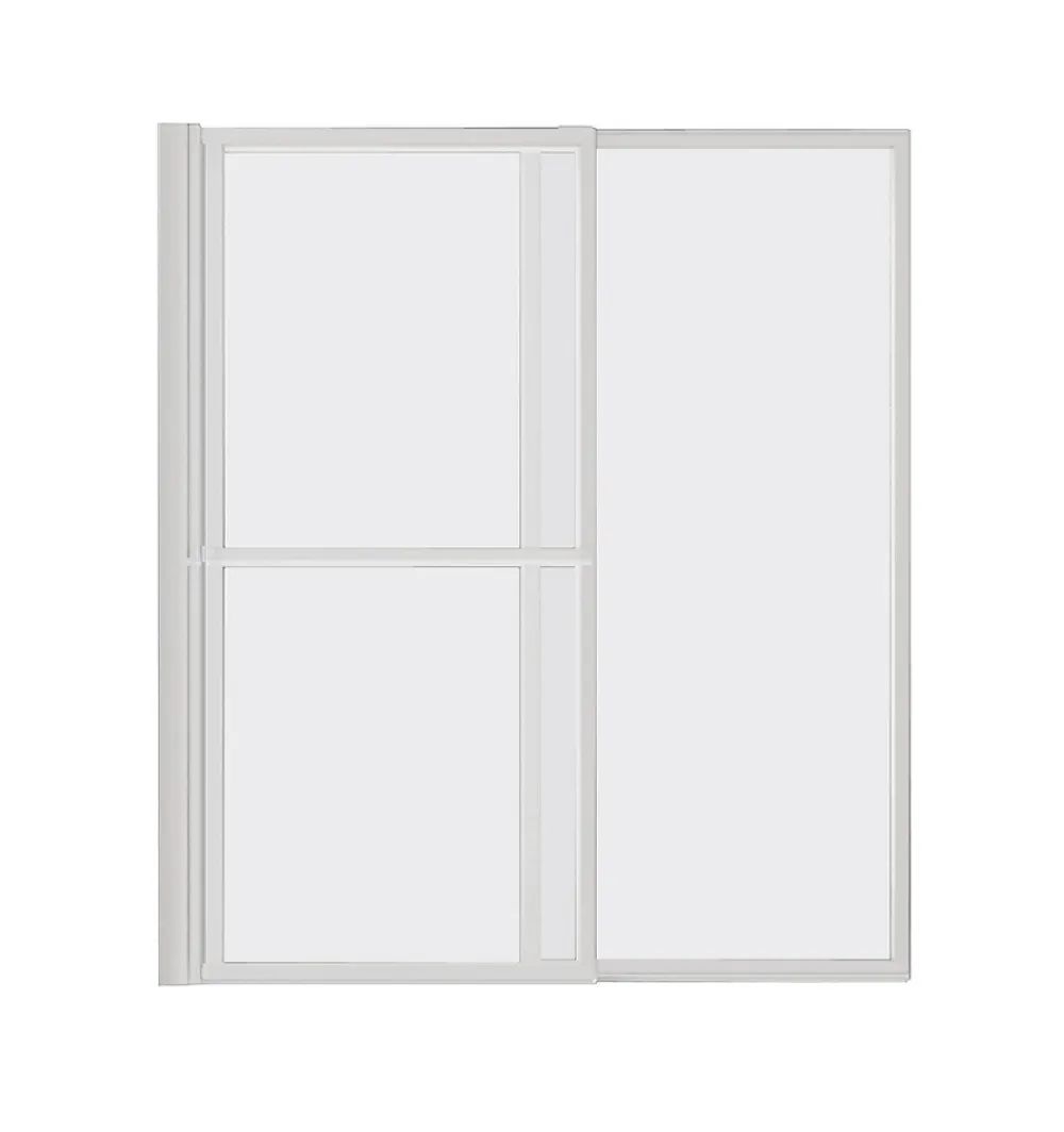 Atelier du bain Pare-baignoire blanc 2 volets pliants relevables L. 106 x H. 140 cm Baya