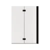 Pare-Baignoire|Schulte Pare-baignoire Elara - Pliable - 2 Volets - 100x140 - Transparent - 5mm - Noir Mat